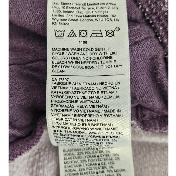 ATHLETA GIRL IN YOUR ZONE PURPLE MODAL BLEND HOODIE SWEATSHIRT - SIZE LARGE (12) - Picture 8 of 8